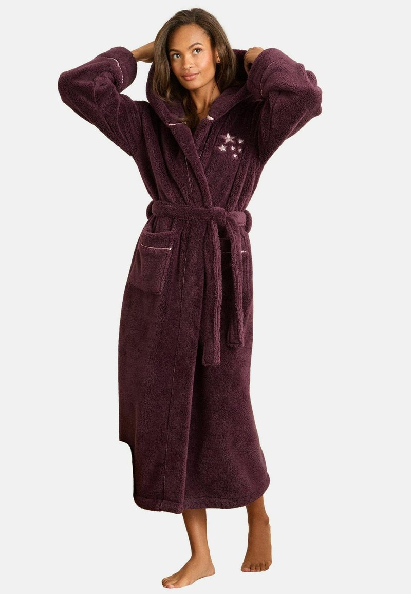 Fresh Roses Dressing Love & Roses REGULAR FIT - Dressing gown - purple embroidered star ...