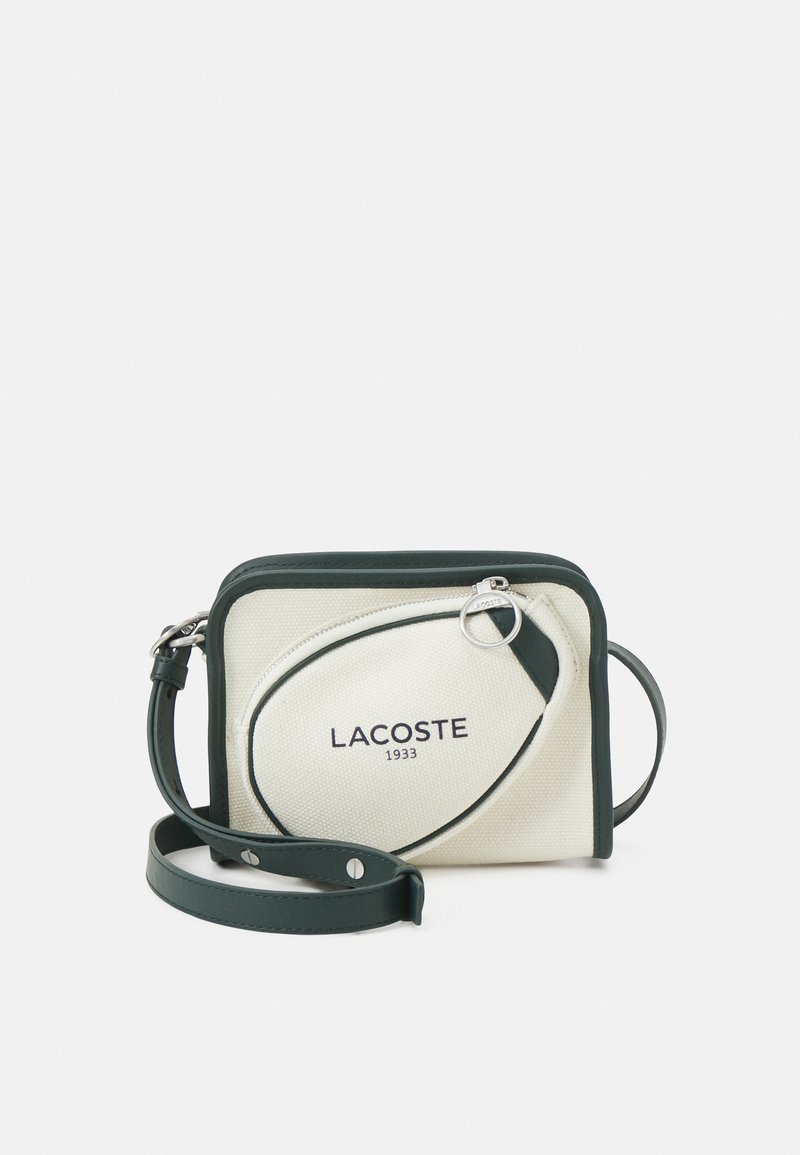 Lacoste REPORTER - Across body bag - farine/sinople/off-white 