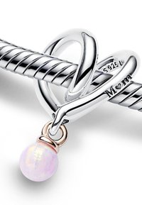 Pandora MOM HEART - Talizman - sterling silver and rose gold plated