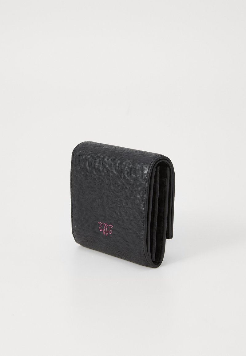 Syl'la Portafogli Pochette In Ecopelle - Nero Panda, Compatto Con Scomparto Monete E Carte