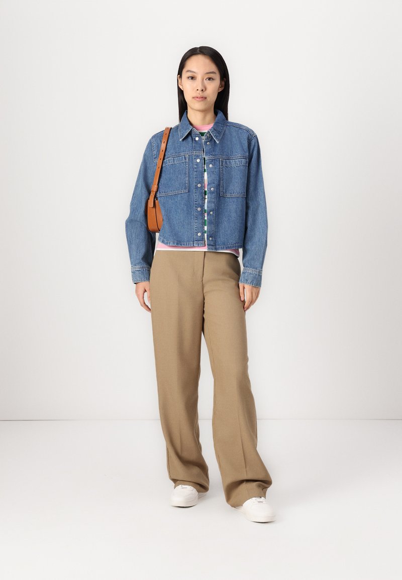 TOM TAILOR DENIM SHIRT WITH POCKETS - Camicia - used light stone blue denim/carta da zucchero