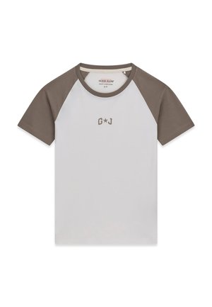 Guess, COLORBLOCK-T-SHIRT - T-Shirt print - mehrfarbig weiß