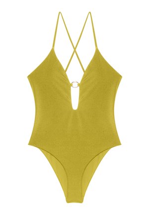 Yamamay, SHIRA - SWIMSUIT - Costume da bagno - olive green plain