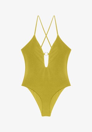 Yamamay, SHIRA - SWIMSUIT - Costume da bagno - olive green plain