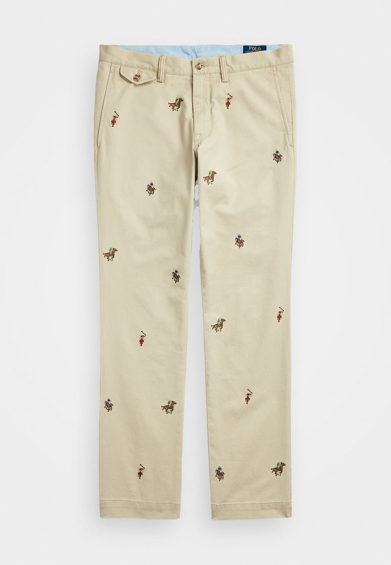 Polo Ralph Lauren STRETCH SLIM FIT EMBROIDERED CHINO - Chino - classic khaki