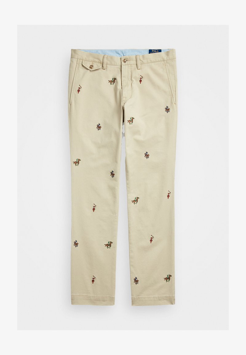 Polo Ralph Lauren STRETCH SLIM FIT EMBROIDERED CHINO - Chino - classic khaki