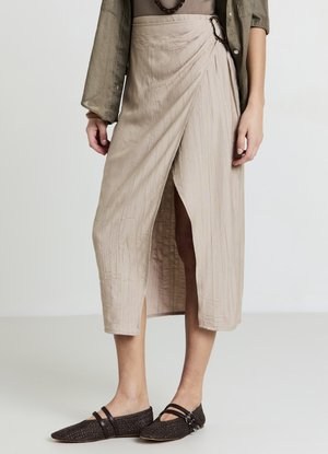 Calliope MIDI SPACCO - Bleistiftrock - tortora