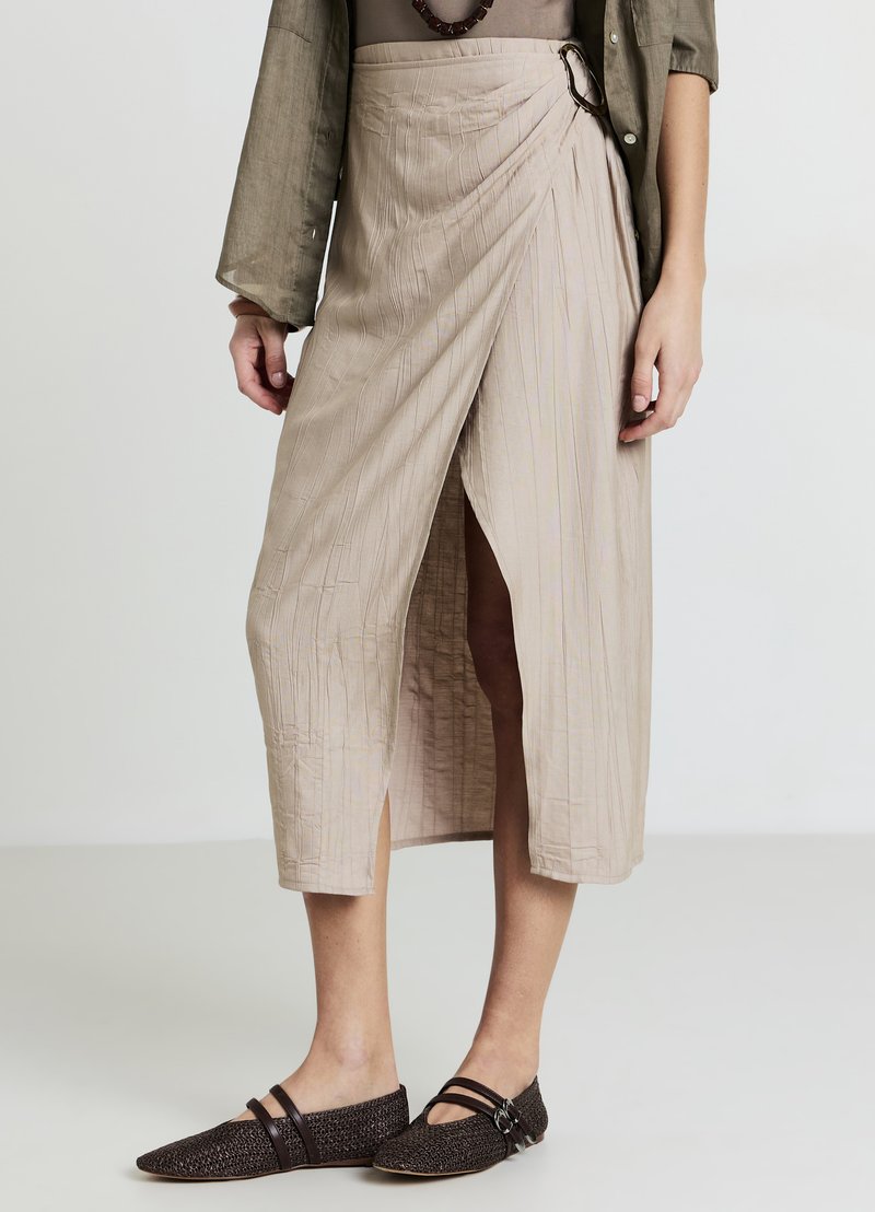 Calliope MIDI SPACCO - Gonna a tubino - tortora