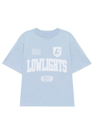LOW LIGHTS STUDIOS® COLLEGE - Camiseta estampada - sky blue