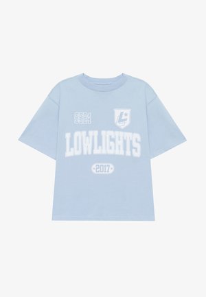 LOW LIGHTS STUDIOS® COLLEGE - Camiseta estampada - sky blue