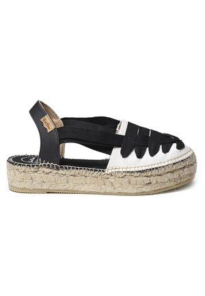 Espadrille - black/white