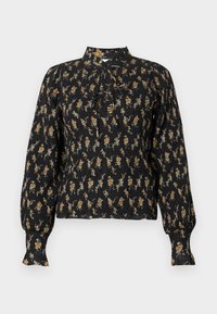 CHINO SMOCKED - Μπλούζα - black
