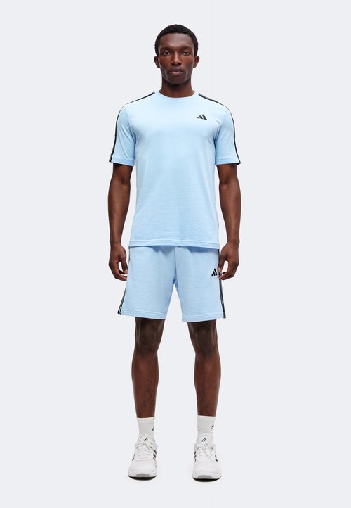 adidas ESSENTIALS 3 STRIPES SHORTS - Sports shorts - clear sky/black — photo 2