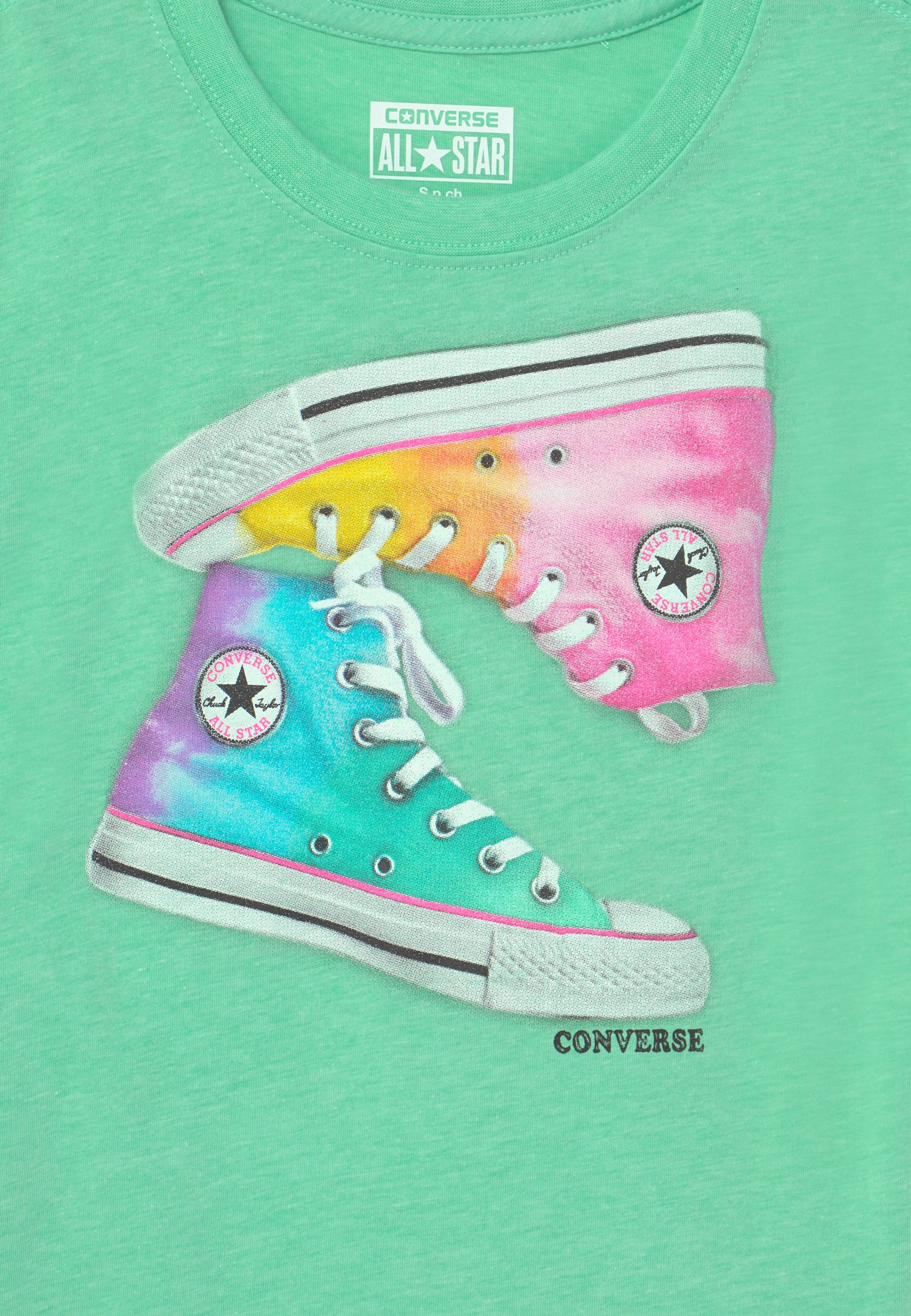 Converse OMBRE CHUCKS - T-shirt print - green glow/mintgroen - Zalando.nl
