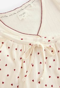 Next REGULAR FIT - LONG SLEEVE SET - Nattplagg set - ecru hearts