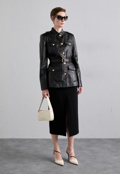 Bally Lederjacke - black