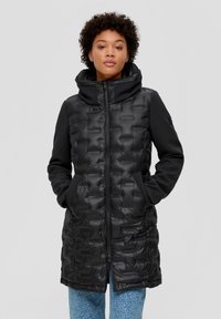 s.Oliver MIT VERSTAUBARER KAPUZE - Übergangsjacke - black