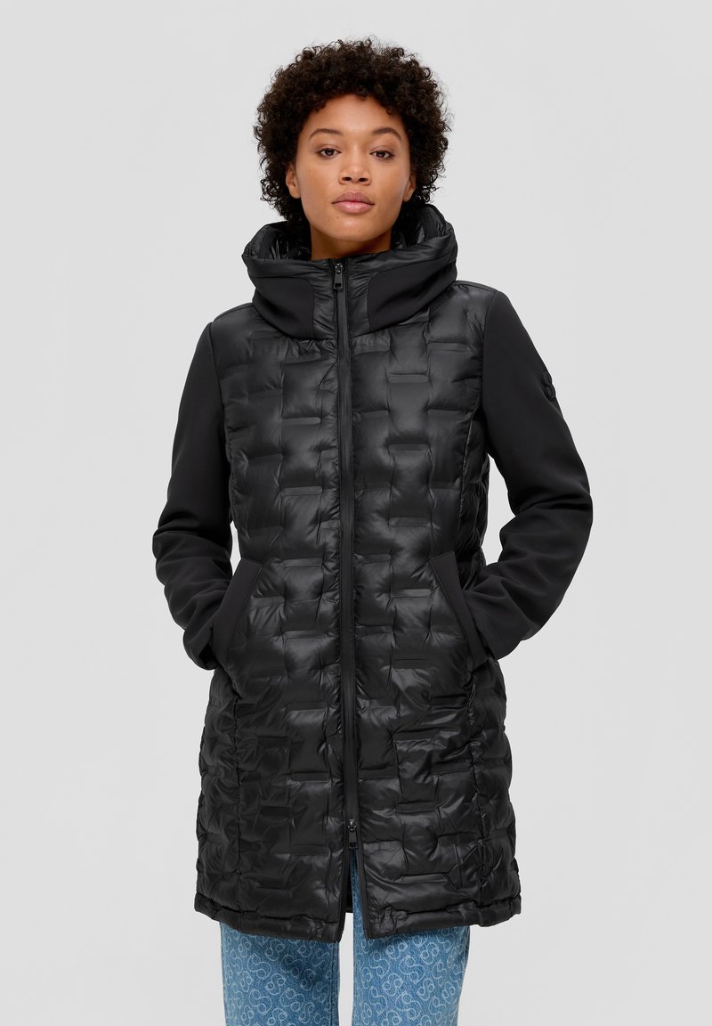 s.Oliver MIT VERSTAUBARER KAPUZE - Übergangsjacke - black