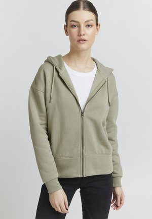 HOLUNDER - Zip-up sweatshirt - seagrass