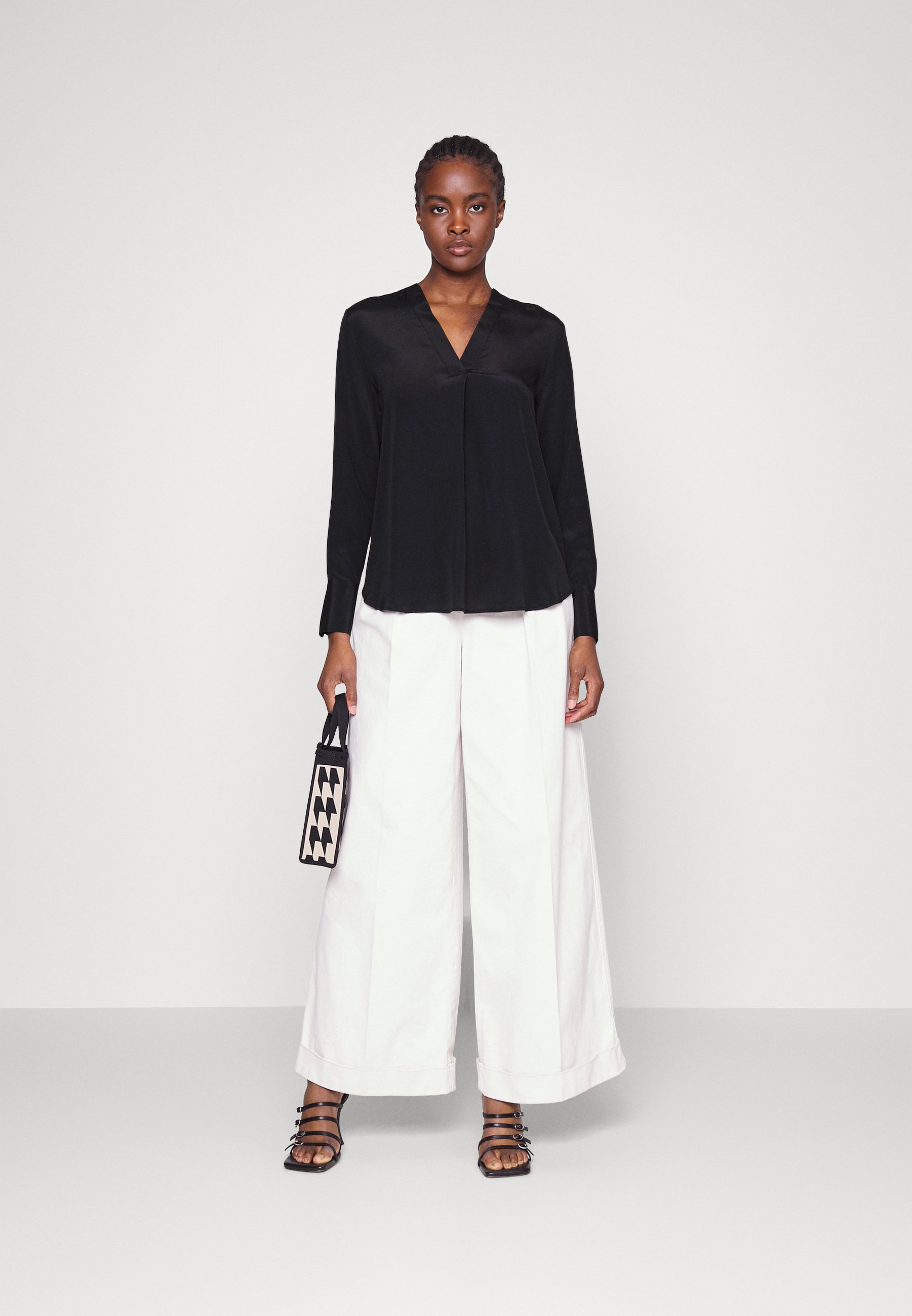 売れ筋商品|||タイガー オブ スウェーデン シャツ レディース トップス KASIA  - Blouse - black Tiger of Sweden KASIA - Blouse - black - Zalando.co.uk