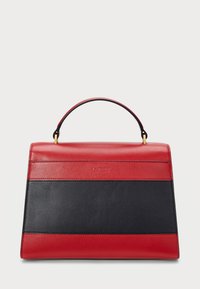 Lauren Ralph Lauren TWO TONE LEATHER MEDIUM FARRAH SATCHEL - Rokassoma - black/festive red