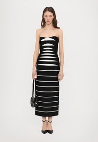Hervé Léger THE CAMERON GOWN - Abito in maglia - black