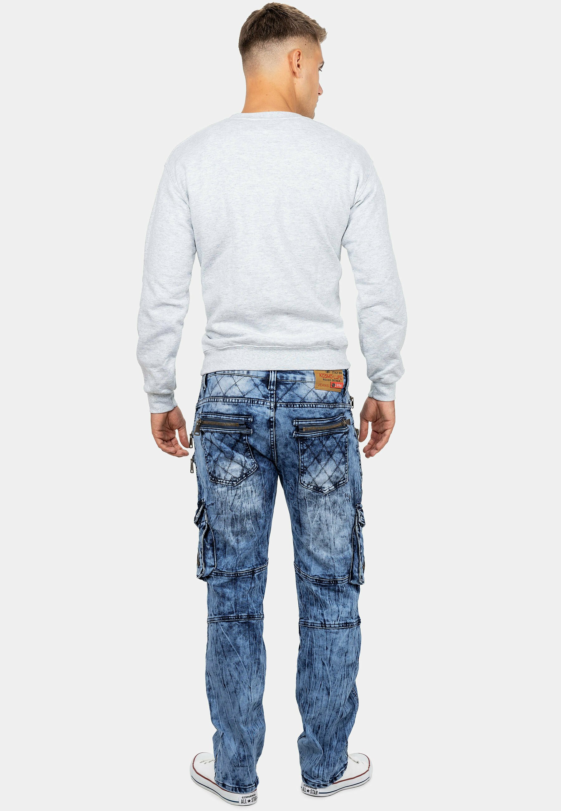 【2/3y】HELLO LUPO Jeans Blue denim HELLO LUPO - Brooks Trousers - Blue Denim | U a