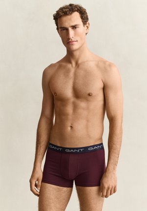 GANT, 3ER-PACK BOXERSHORTS - Kurze Boxershorts - darkened wine