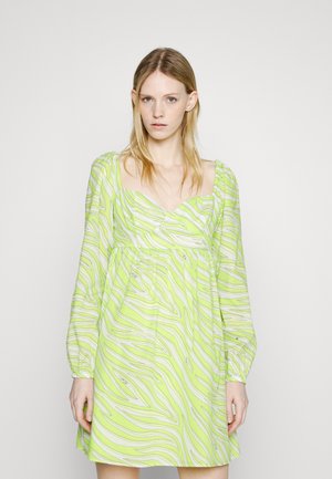 MICHAEL Michael Kors ZEBRA MINI  - Φόρεμα ημέρας - brt limeade