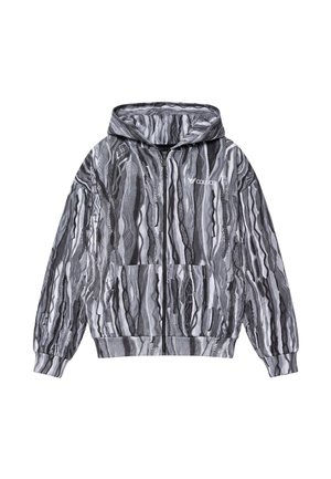 Colucci, SIGNATURE BACK ARTWORK  ZIP HOODIE - Felpa con zip - aop black