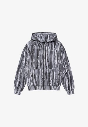 Colucci, SIGNATURE BACK ARTWORK ZIP HOODIE - Felpa con zip - aop black