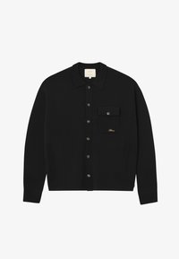 SCRIPT KNIT SHIRT - Gilet - black