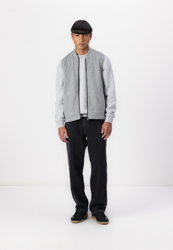 WORK UNISEX - Waistcoat - aged hickory stripe3