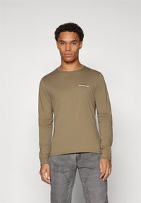 Guess Jeans AMERICAN - Ilgarankovis viršutinės dalies drabužis - olive light green