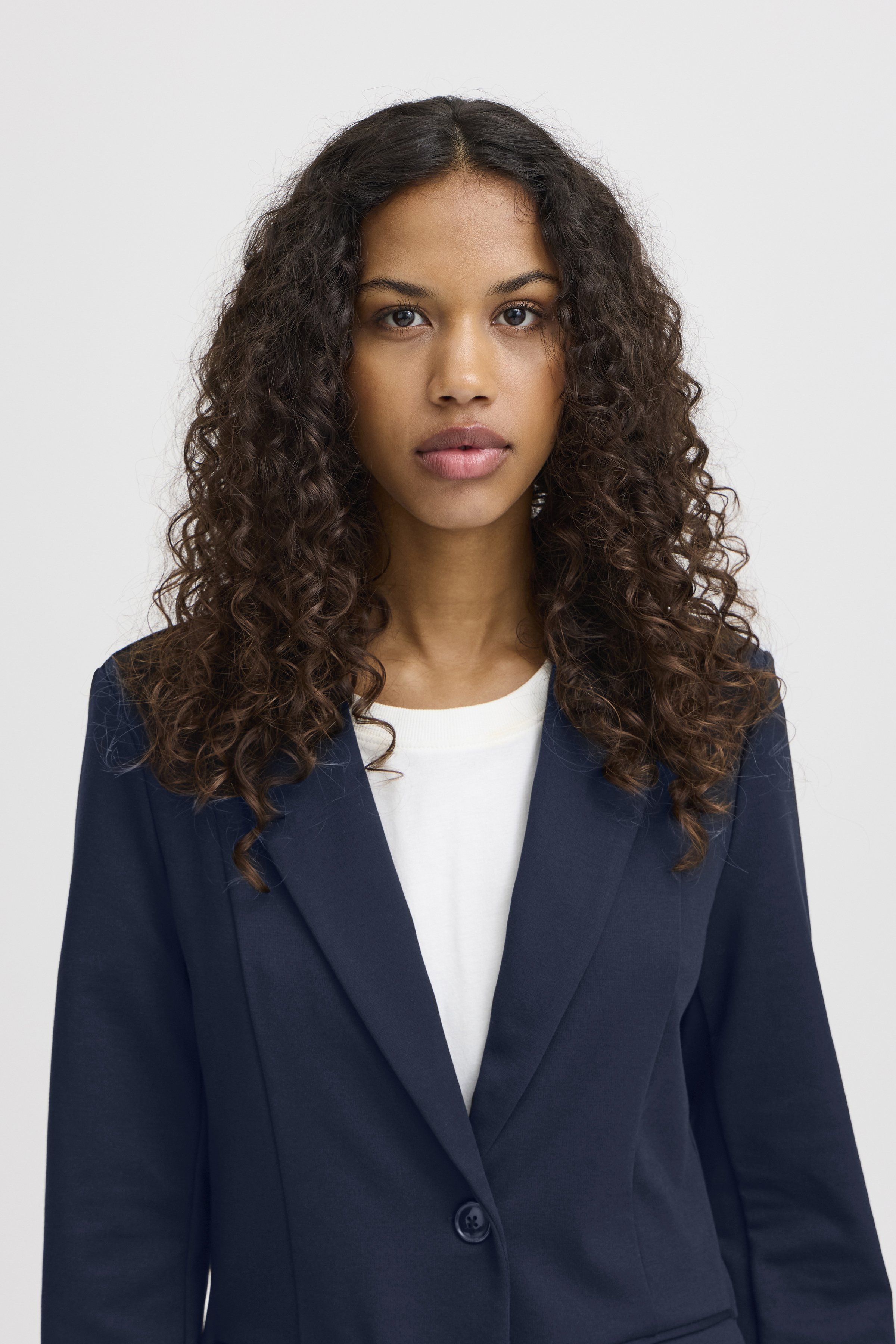 ICHI ICHI - Cappotto corto - total eclipse/blu scuro - Zalando