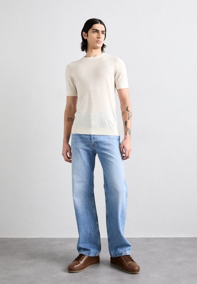 Emporio Armani MAGLIA - Basic póló - bianco latte