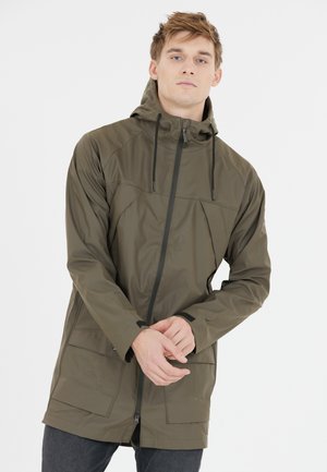North Bend Regnjakke / vandafvisende jakker - dark green