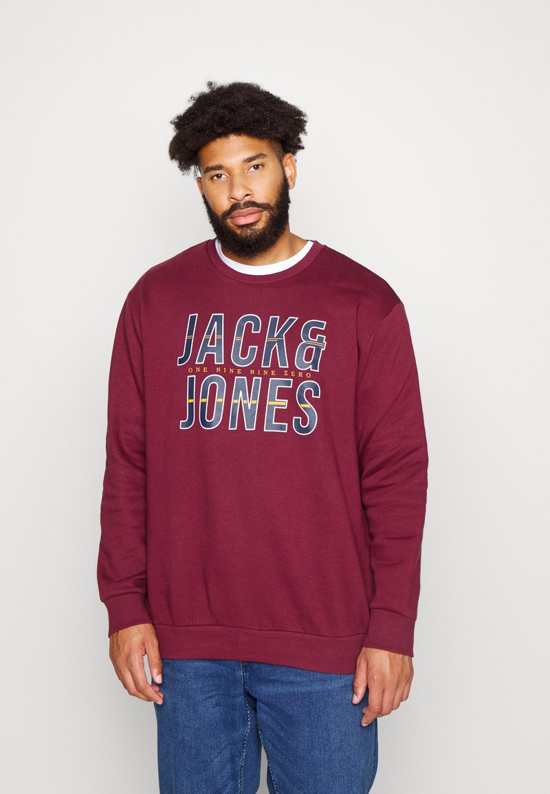 Jack & Jones JJXILO CREW NECK Sudadera port royale/rojo oscuro Zalando.es Jack & Jones JJXILO CREW NECK Sudadera port royale/rojo oscuro Zalando.es