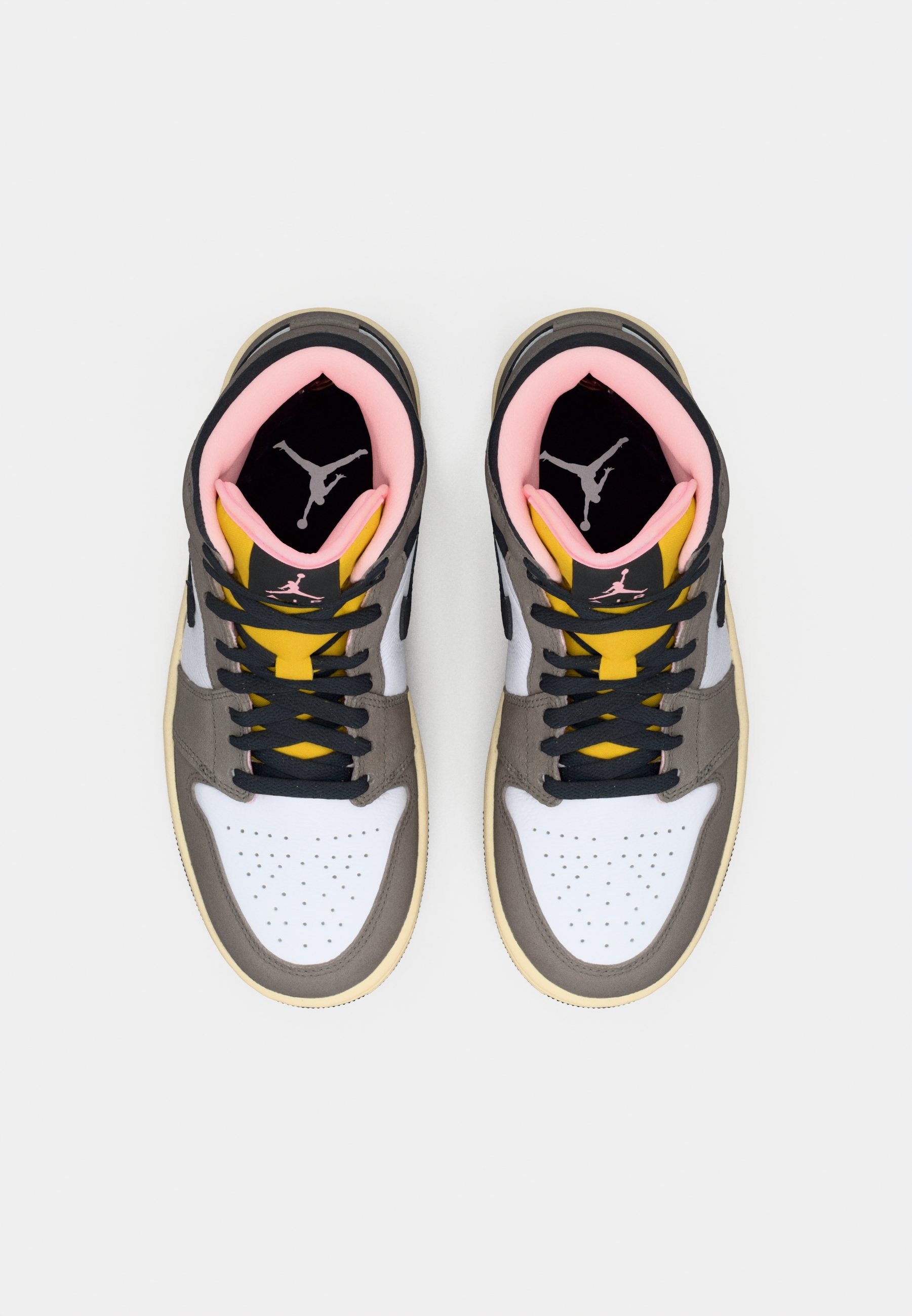 Jordan AIR JORDAN 1 MID SE - High-top trainers - white/oil grey