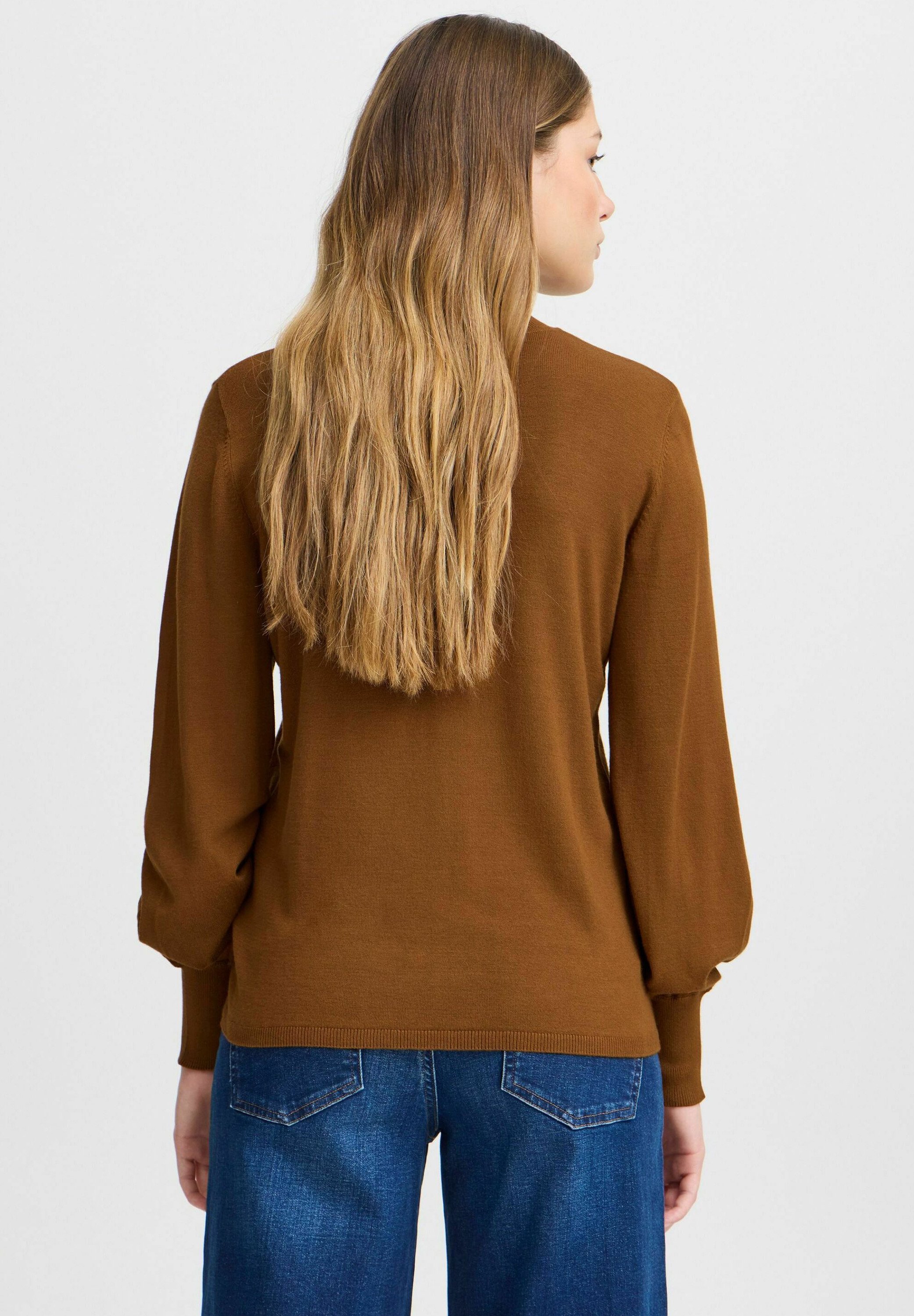 売れ筋商品|||イチ ニット&セーター レディース アウター IHMAFA TURTLE LS - Jumper - monk s robe ICHI IHMAFA TURTLE LS - Jumper - monk s robe/brown - Zalando