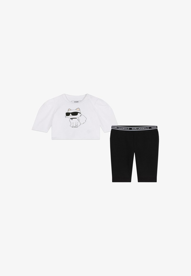 KARL LAGERFELD KIDS SET - Šortky - blanc noir