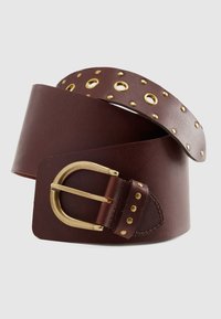 BUCKLE UP WIDE BELT - Riem - chocolate martini
