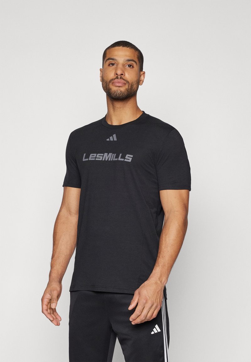 adidas Performance LES MILLS GRAPHIC - Spordi T-särk - black