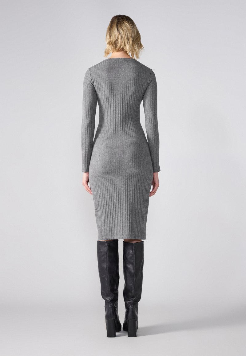 dark grey shift dress Dark Grey Dress - Casual Dress - Shift Dress - Jersey Knit Dress