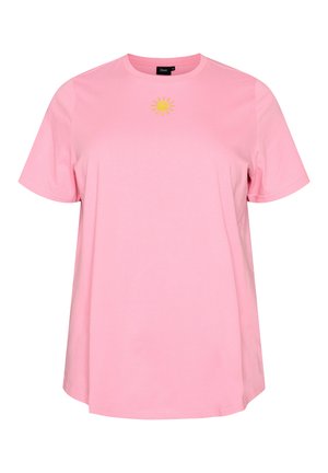 Zizzi, T-shirt con stampa - pink