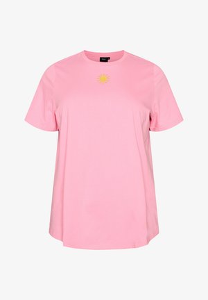 Zizzi, T-shirt con stampa - pink