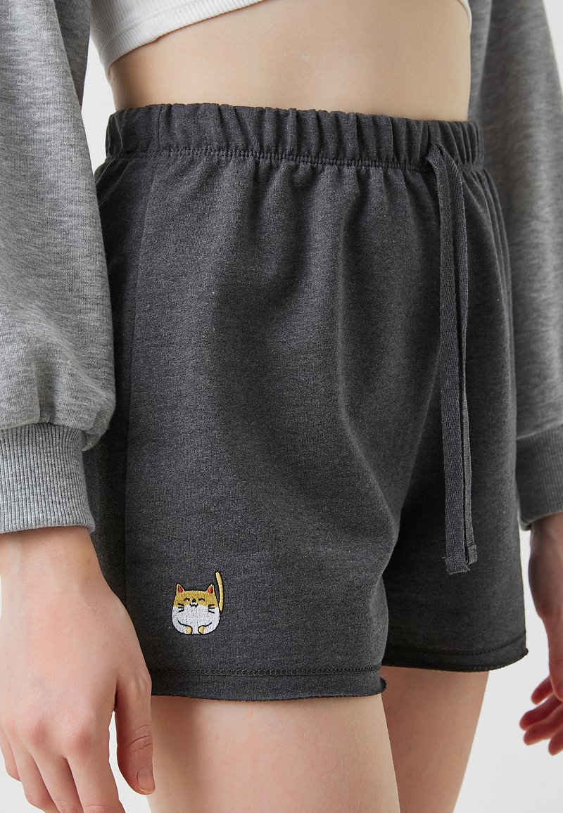 Damen Kleider | Koton Shorts anthracite/anthrazit - TP57440 Damen Kleider | Koton Shorts anthracite/anthrazit - TP57440