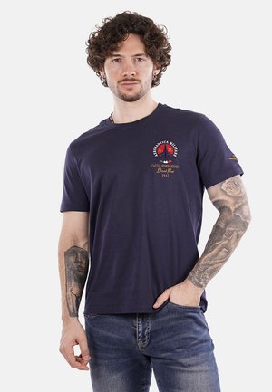 T-shirt con stampa - blu scuro