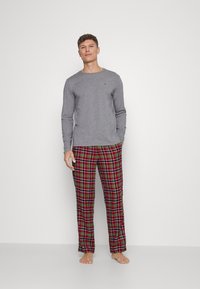 Tommy Hilfiger PANT TEE  - Pyjama set - mid grey heather