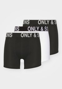 Only & Sons ONSFITZ BOLD LOGO TRUNK 3 PACK - Calzoncillos - black